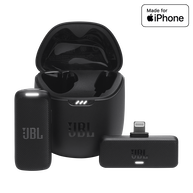 JBL Quantum Stream Wireless Lightning - Black - Wearable wireless streaming microphone for Lightning connection - Hero