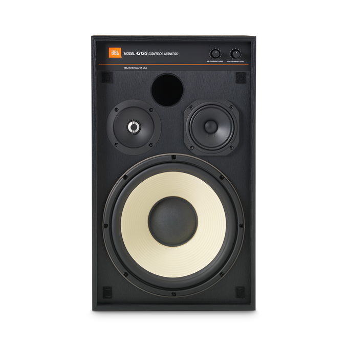 JBL 4312G - Black - 12-inch (300mm) 3-way Studio Monitor Bookshelf Loudspeaker - Detailshot 1 image number null