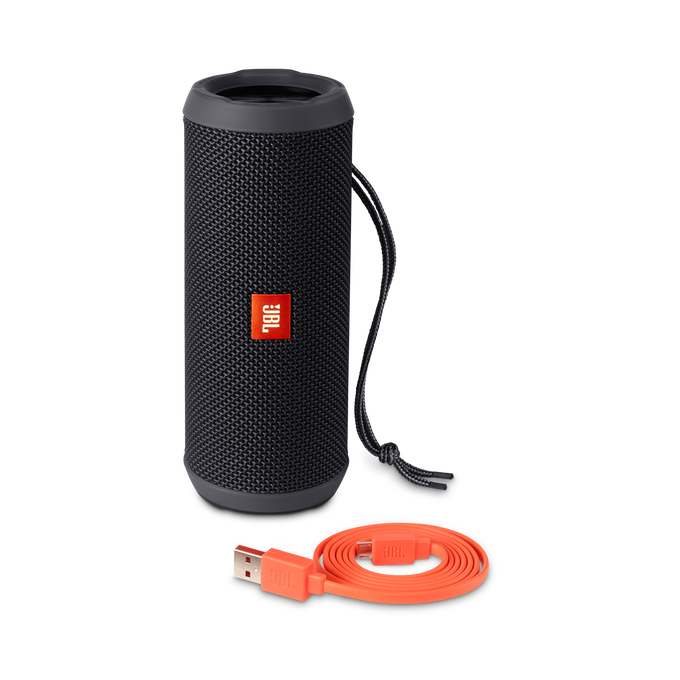 JBL Flip 3 - Black - Splashproof portable Bluetooth speaker with powerful sound and speakerphone technology - Detailshot 4 image number null