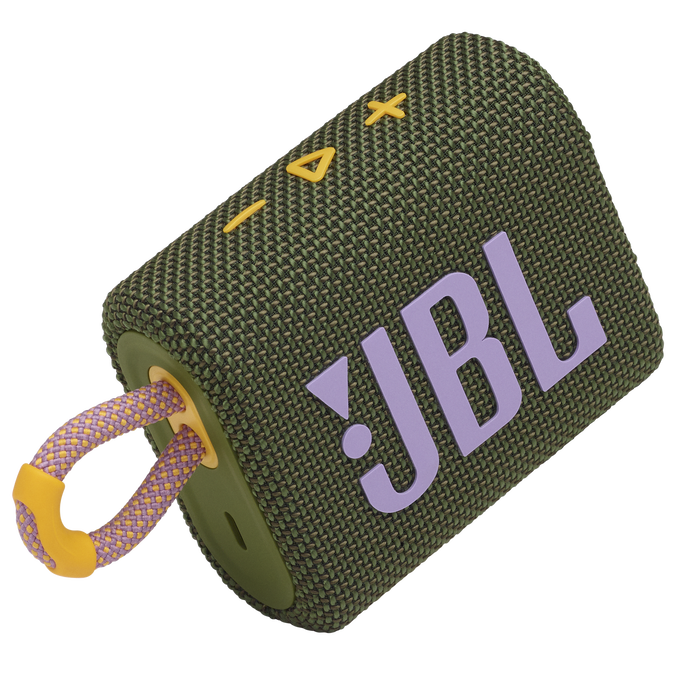 JBL Go 3 - Green - Portable Waterproof Speaker - Detailshot 1 image number null