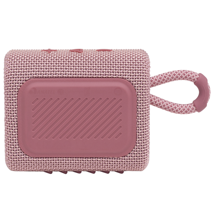 JBL Go 3 - Pink - Portable Waterproof Speaker - Back image number null