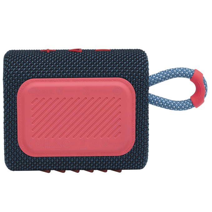 JBL Go 3 - Blue / Pink - Portable Waterproof Speaker - Back image number null