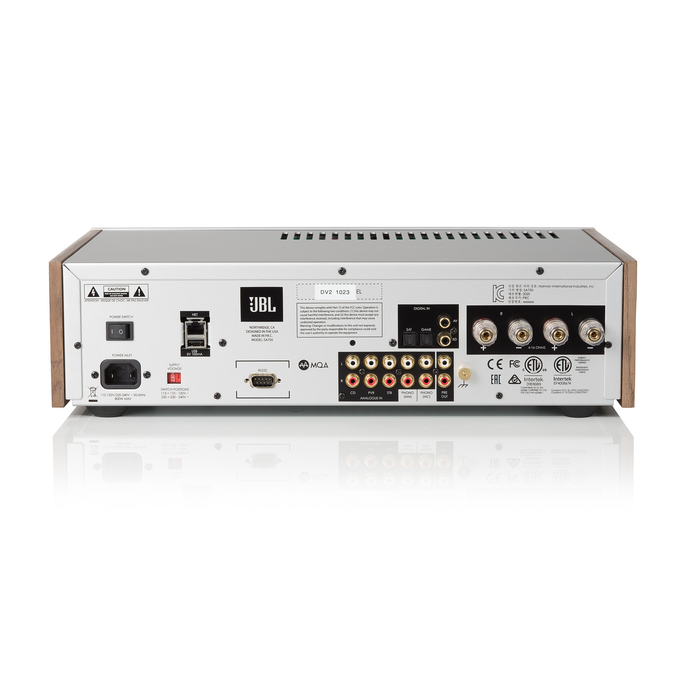 JBL SA750 - Walnut - Streaming Integrated Stereo Amplifier - Detailshot 4 image number null