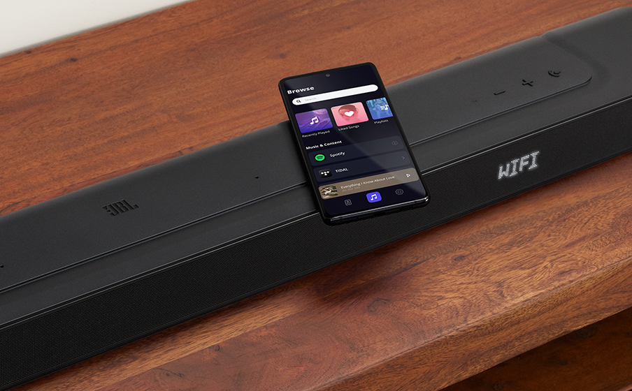JBL BAR 500 Connexion Wi-Fi intégrée avec AirPlay, Alexa Multi-Room Music et Chromecast built-in™ - Image