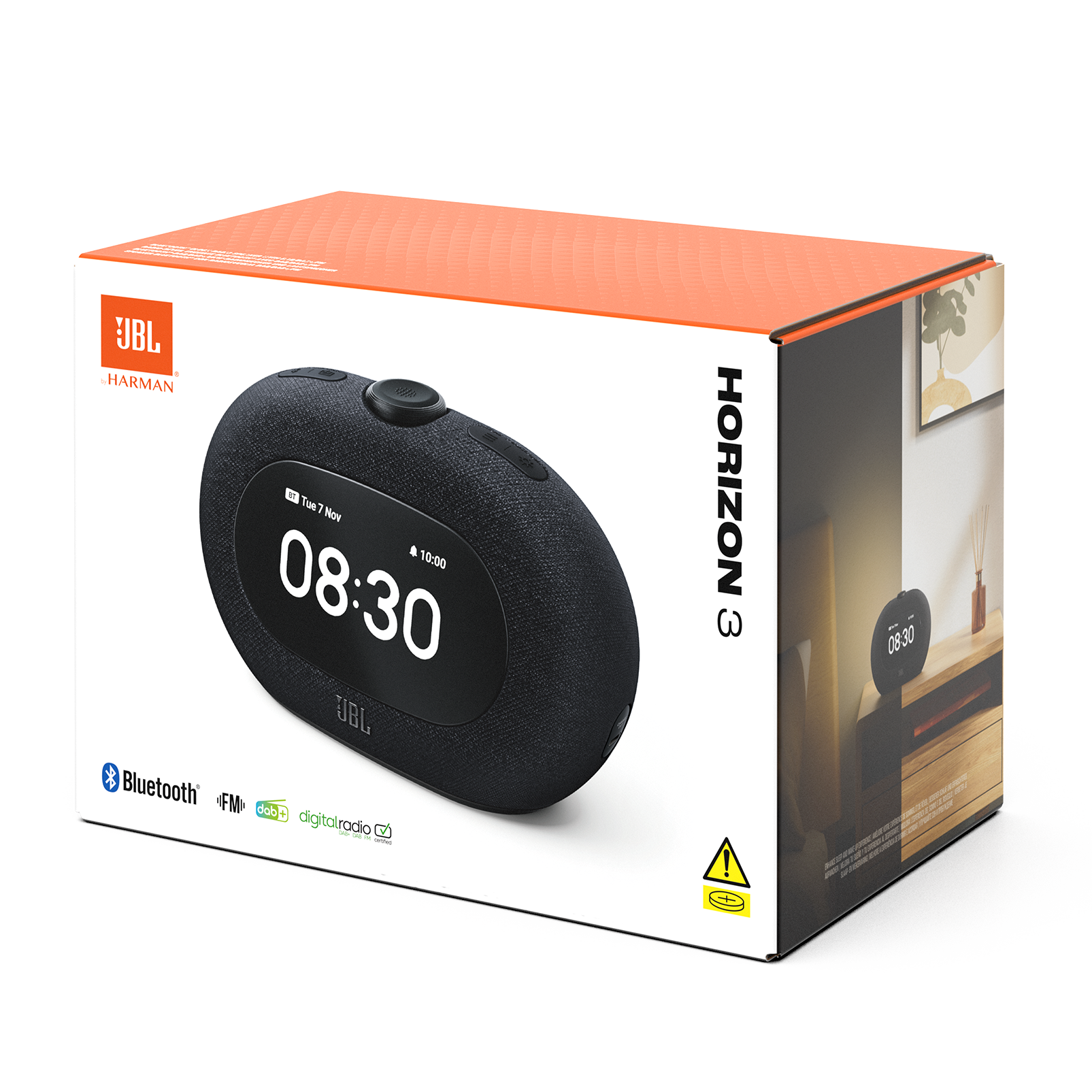 JBL Horizon 3 | Enceinte radio réveil Bluetooth® avec DAB/DAB+/FM