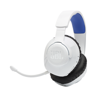 JBL Quantum 360P Console Wireless - White - Wireless over-ear console gaming headset with detachable boom mic - Hero