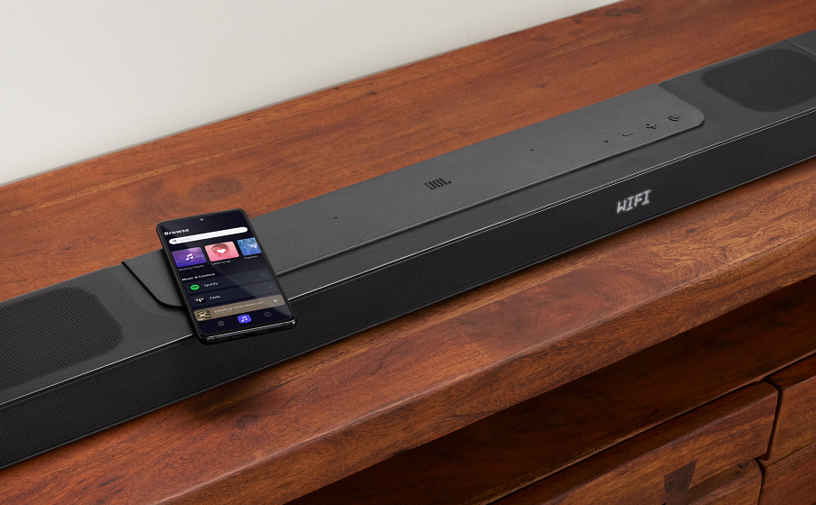 JBL BAR 800 Connexion Wi-Fi intégrée avec AirPlay, Alexa Multi-Room Music et Chromecast built-in™ - Image