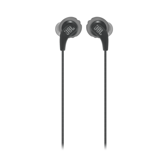 JBL Endurance RUN - Black - Sweatproof Wired Sport In-Ear Headphones - Front image number null