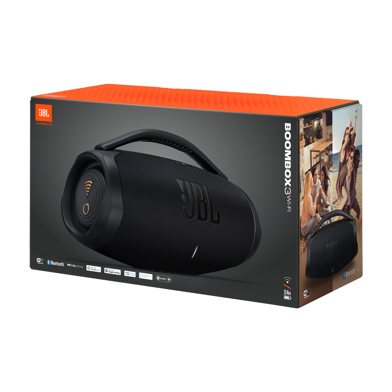 JBL Boombox 3 WiFi Puissante enceinte portable avec WiFi et Bluetooth
