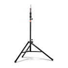 JBL Tripod Stand (Gas Assist) - Black - Lift-assist Aluminum Tripod Speaker Stand with Integrated Speaker Adapter - Hero