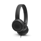 JBL Tune 500 - Black - Wired on-ear headphones - Hero
