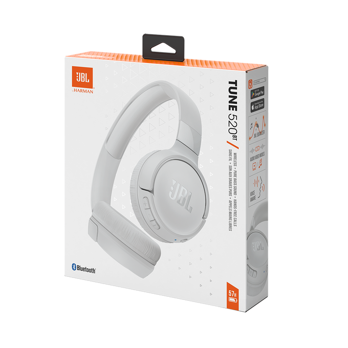 JBL Tune 520BT - White - Wireless on-ear headphones - Detailshot 10 image number null