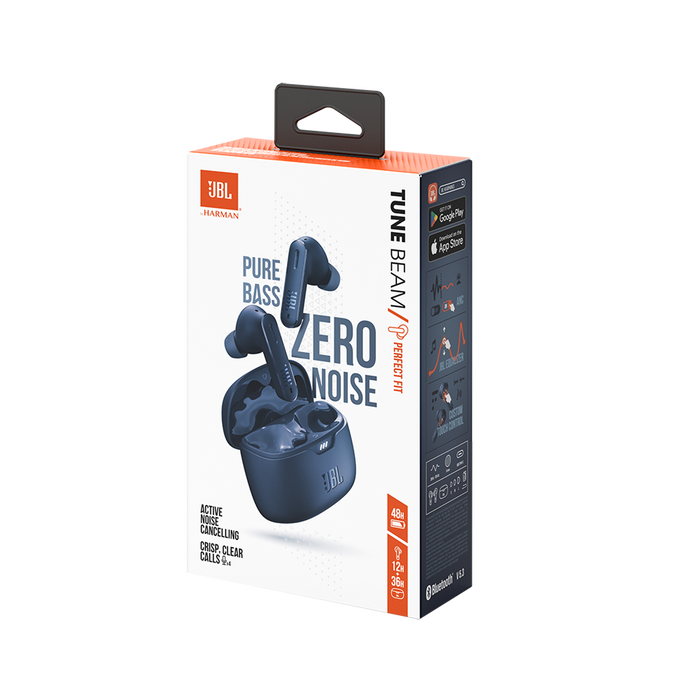 JBL Tune Beam - Blue - True wireless Noise Cancelling earbuds - Detailshot 10 image number null