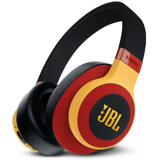 JBL E65BTNC - Black / Red - Wireless over-ear noise-cancelling headphones - Detailshot 1 image number null