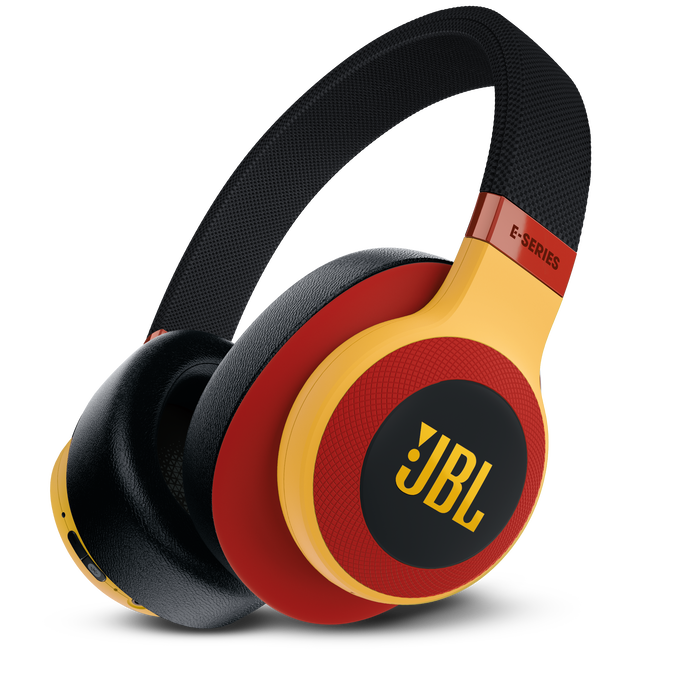 JBL E65BTNC - Black / Red - Wireless over-ear noise-cancelling headphones - Detailshot 1 image number null