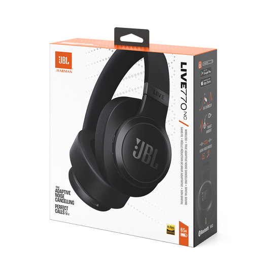 JBL Live 770NC | Casque sans fil circum-auriculaire avec Réelle Réduction  de Bruit Adaptative