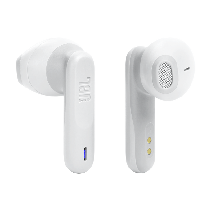 JBL Vibe Flex Écouteurs Bluetooth - 32h Autonomie - IP54 - Pilotes 12mm - Blanc