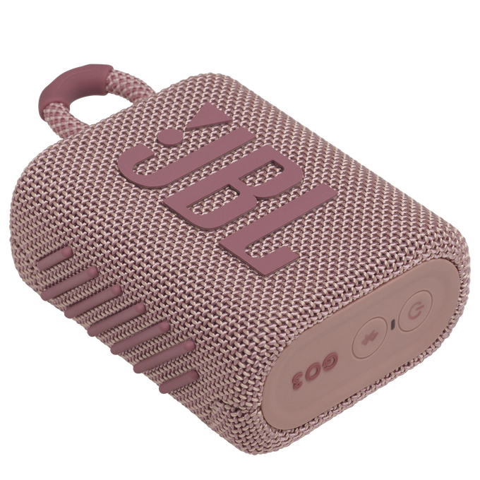 JBL Go 3 - Pink - Portable Waterproof Speaker - Detailshot 3 image number null