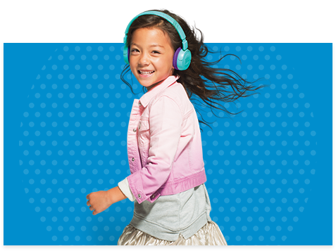 JBL JR460NC – Casque sans fil à Réduction de Bruit Active pour enfants  Couleur Rose